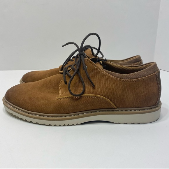 NWT Men’s Brown Oxford Shoes Lace Up Goodfellow & Co - Picture 2 of 5